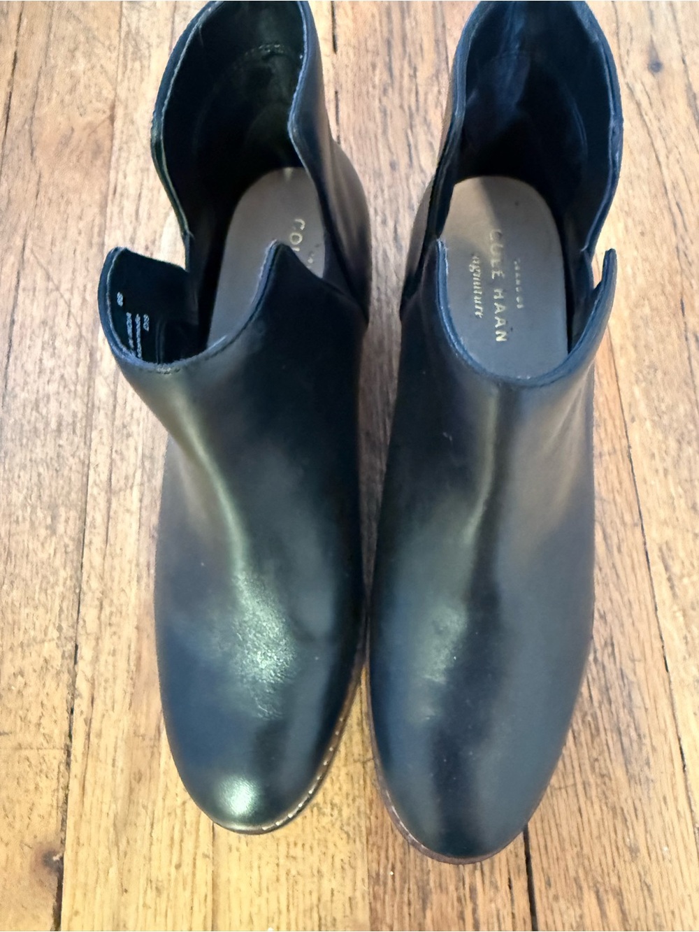 Cole Haan Black Leather Booties